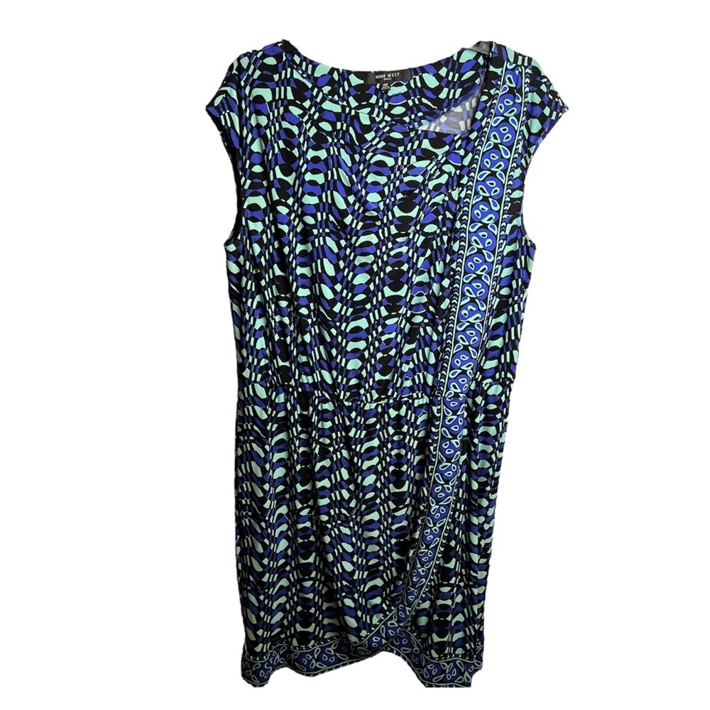 Nine West Blue and Black Long Dress